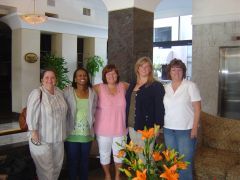 Kate, Lovetta, Val, Diane and Sue at La Lucerna Hotel March 