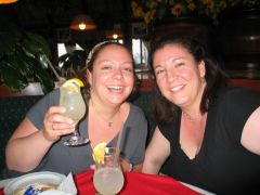 Me and my sister at La Palapa the night before (I'm on t