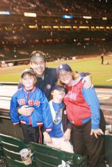 Enjoying a Cubs game in San Francisco over the July 4th week