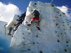 rock wall climbing