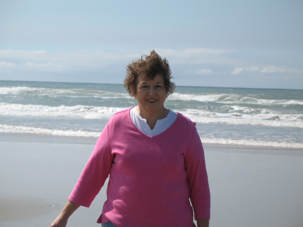 mom on Rosarito beach