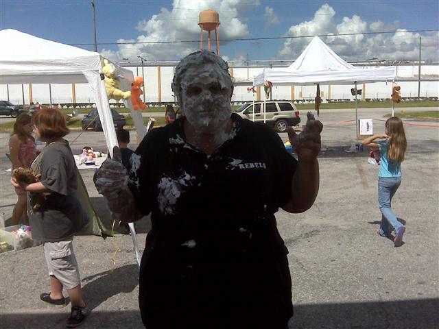 me after being whip cream pied in the face by the kids in a youth group i help run