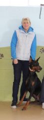 My doberman, Logan & me