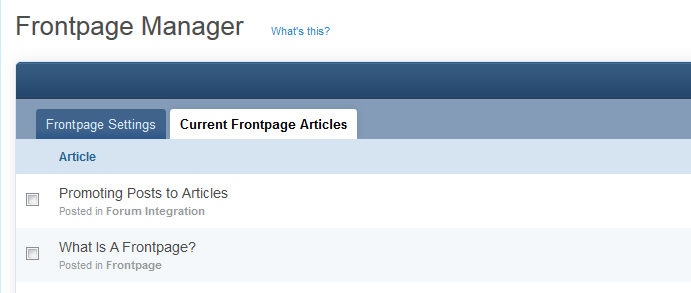 More information about "What Is A Frontpage?"